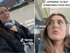 Amelia Goldsmith TikTok Sainsbury offers to buy groceries