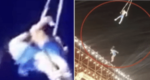 Sun MouMou Chinese trapeze artist falls 30ft to her death