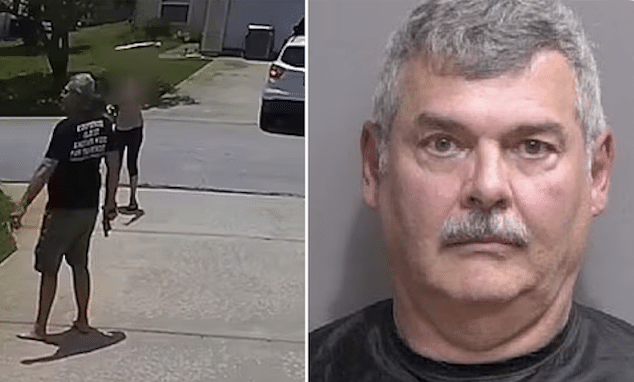Terry Vetsch, Palm Coast, Florida man pulls gun on driver using driveway