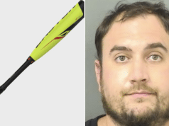 John Dimmig Lake Worth, Florida man beats man with baseball bat after catching him sleeping with his wife.