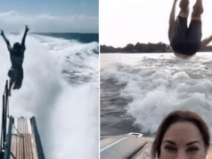 TikTok boat jumping challenge