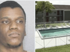 Corey Vaughn Dacres, Pembroke Pines, Florida man drowns family dog in community swimming pool.