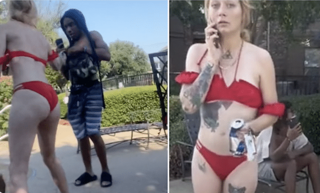 Racist Bikini Karen Fort Worth apartment complex pool