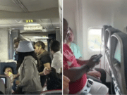 Delta Air Lines flight Las Vegas to Atlanta passengers feint 111 Fahrenheit