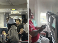 Delta Air Lines flight Las Vegas to Atlanta passengers feint 111 Fahrenheit