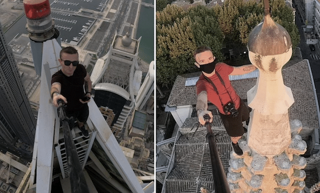 Remi Lucidi aka Remi Enigma falls from Hong Kong structure Tregunter Tower