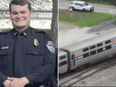 Easley Officer Matthew Hare fatally struck by Amtrak train rescuing suicidal man.