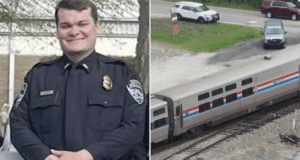 Easley Officer Matthew Hare fatally struck by Amtrak train rescuing suicidal man.