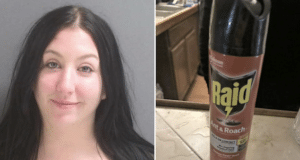 Veronica Cline, DeLeon Springs, Florida woman poisons man's drink with roach spray.