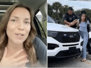 Annika Olson, Valrico, Florida woman arrested trying to give panhandler, Norma Garay Garcia, $20.