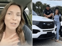 Annika Olson, Valrico, Florida woman arrested trying to give panhandler, Norma Garay Garcia, $20.