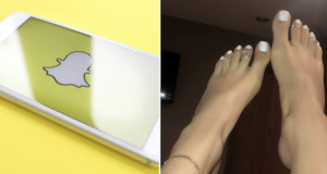 selling feet pics on Snapchat