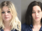 Brianna Lafoe & Sierrah Newell toss & throw baby outside Daytona Beach bar,