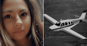 Samantha Hayes riding lawn mower hit and killed by small plane landing at Oklahoma airport.