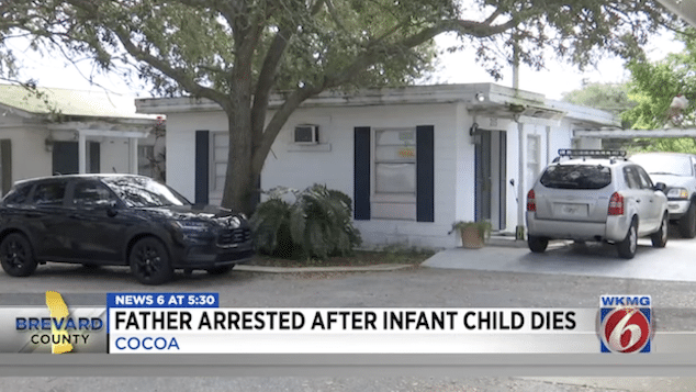 Kevin Dorgan, Cocoa, Florida father charged with infant daughter's manslaughter death.