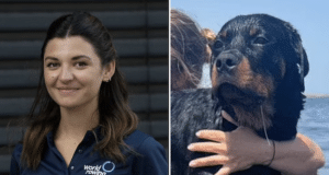 Ludovica Caprino pregnant Swiss tourist hit by falling Rottweiler dog