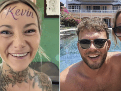 Ana Stanskovsky London Tiktoker tattoos boyfriend’s name Kevin (Freshwater) on her forehead.