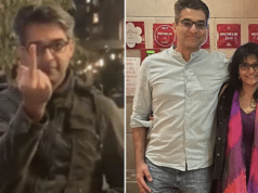Kurush Mistry & Shailja Gupta Indian couple face backlash after caught on video vandalizing posters of Hamas hostages as Stamford oil analyst is fired amid social media outrage.
