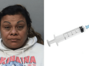 Sandra Jimenez, Florida woman stabs boyfriend with rabies needle.