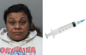 Sandra Jimenez, Florida woman stabs boyfriend with rabies needle.