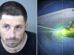 William Hill, Phoenix man arrested pointing laser at landing plane
