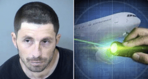 William Hill, Phoenix man arrested pointing laser at landing plane