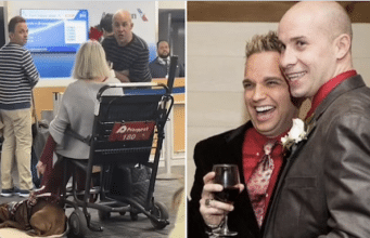Dustin Miller & Anthony Thorne married gay couple Charlotte airport meltdown