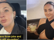 Jourdan Skirha TikTok user struggling to survive on six figures and immersed in credit card debt.