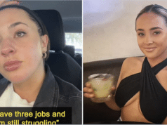 Jourdan Skirha TikTok user struggling to survive on six figures and immersed in credit card debt.