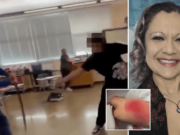 Loviata Mitchell New Mexico chemistry teacher sword duel in class lawsuit