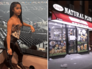 Samyia Spain stabbed dead rejecting advances a Brooklyn deli. Identical twin sister, Sanyia Spain survives.