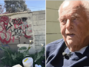 Victor Silva, 102 year old Oakland, California man in wheelchair ordered to clean up graffiti or pay fines.