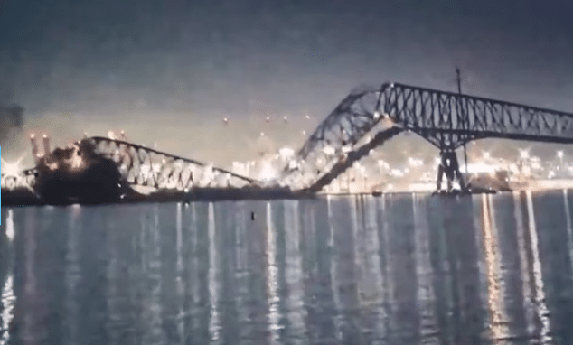 Baltimore Francis Scott Key Bridge collapses after struck by Dali container ship