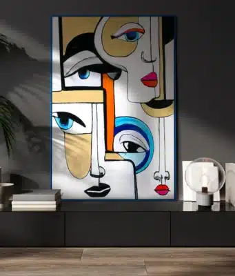 Hand-painted artworks as home decor