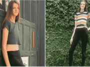 Maci Currin, Texas woman with longest legs in the world at 6ft'10 shops for clothes and dates.