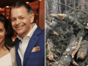 Catherine Tusiani, Armonk, Westchester County woman killed by crashing tree while driving during high winds and rain.