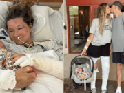 Rachel Standfest 36 weeks pregnant Grand Rapids, Michigan woman and husband escape fire and save unborn baby