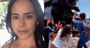 Dulce Alondra Mexico mom struck & killed by locomotive train taking selfie in front of 3 year old son