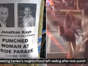Jonathan Kaye Moelis investment banker threw punch in self defense after 'feeling threatened' by Queers for Palestine protesters
