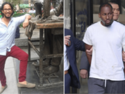 Tyshaun Watson pit bull mauls NYC Pizza worker, Zakaira El Sherief (left side) following argument over unleashed dog.