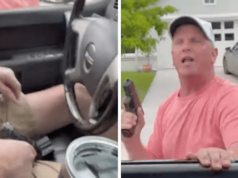 Paul Slane, Port St Lucie, Florida man threatens couple with drawn out gun during road rage episode not knowing that they too have a gun .