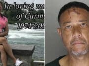 Benjamin Garcia Gual, Lancaster County, Pennsylvania man stabs girlfriend to death after threatening her not to get a haircut.