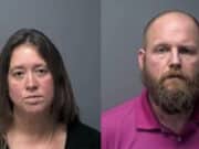 Daniel Wright & Jaclyn Barnett, Mountain Hope, Arkansas couple charged with 112 counts of false imprisonment.