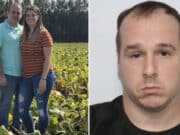 Taylor Meyer, Charlestown, Indiana man stabs wife 40 times, killing her after suspecting her having affair.
