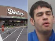 Shawn Singer, Creve Couer, Missouri man beats up shopper at grocery store for being a foreigner.
