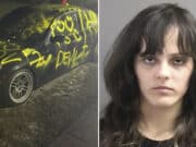 Evelina Fabianski, Deltona, Florida woman vandalizes wrong car in failed revenge on ex boyfriend.