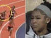 Alaila Everett Virginia school sprinter claims accidentally hitting track star opponent repeatedly with baton.