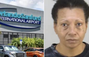 Alison Agatha Lawrence, Clermont, Florida woman drowns dog in Orlando International airport bathroom after lacking paperwork to bring pet on flight with her.