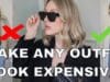 How to make your outfit look more expensive for less money. Achieving a sophisticated look without having to spend on designer labels