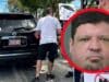 Andrew Dutil, Florida man arrested driving into DOGE protesters at Palm Beach Tesla dealership.
